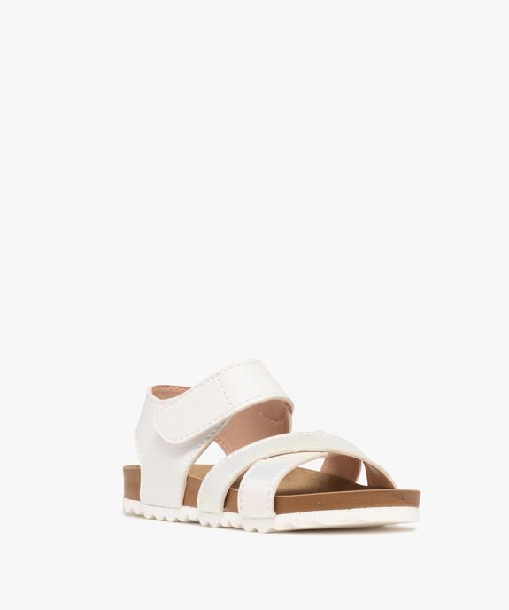 Sandales à brides croisées fermeture scratch fille - Lovely Wings vue2 - LOVELY WINGS - GEMO