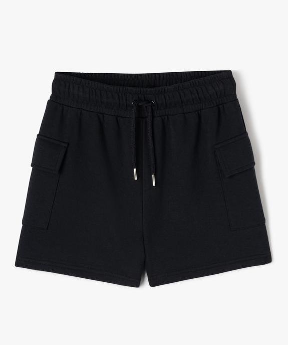 Short en maille ample avec poches à rabat fille vue1 - GEMO (JUNIOR) - GEMO