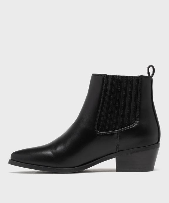 Boots Chelsea esprit Santiag femme - Follow Me vue3 - FOLLOW ME - GEMO