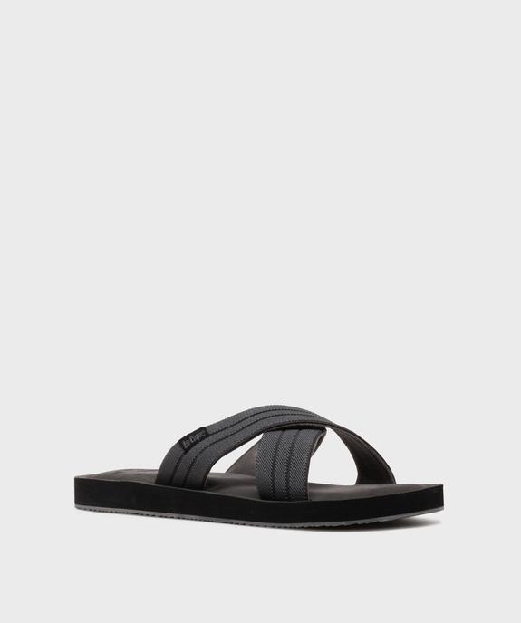 Mules à larges brides croisées homme - Lee Cooper vue2 - LEE COOPER - GEMO