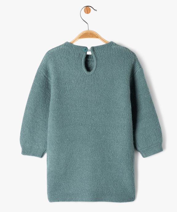 Robe pull en maille douce à relief bébé fille vue3 - GEMO(BEBE DEBT) - GEMO