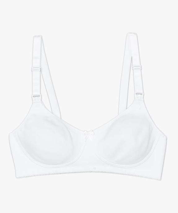 Soutien-gorge d'allaitement en coton biologique vue4 - GEMO 4G MATERN - GEMO