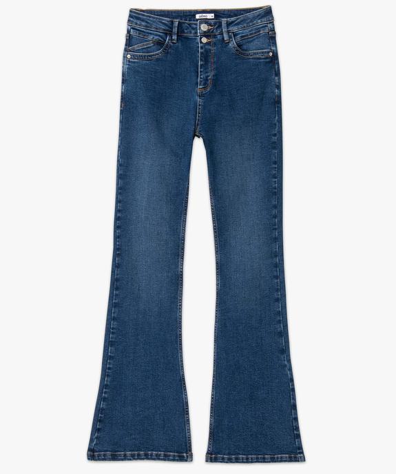 Jean femme coupe bootcut taille haute vue4 - GEMO 4G FEMME - GEMO
