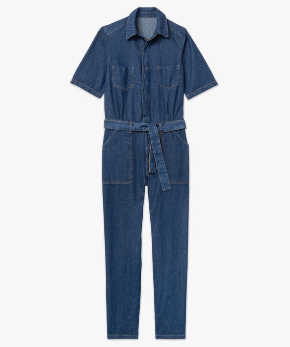 Combinaison pantalon en denim femme  vue4 - GEMO(FEMME PAP) - GEMO