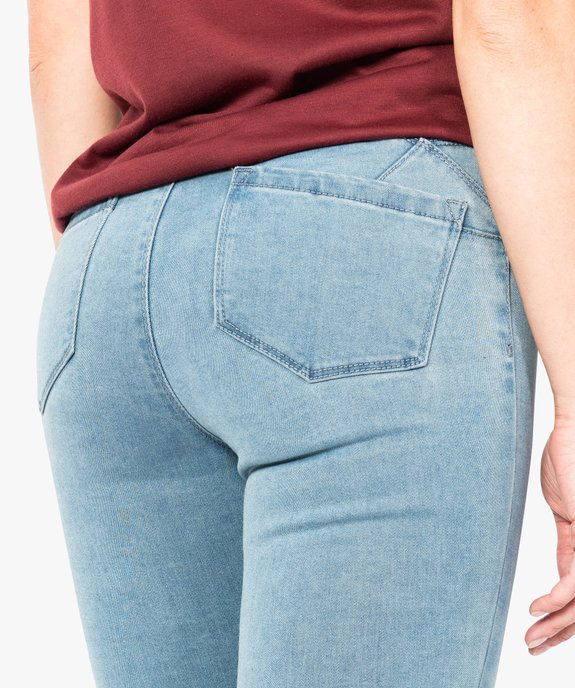 Jean femme skinny push-up uni vue2 - FOLLOW ME - GEMO