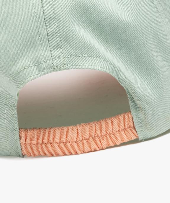Casquette tricolore avec inscription brodée bébé fille vue3 - GEMO 4G BEBE - GEMO