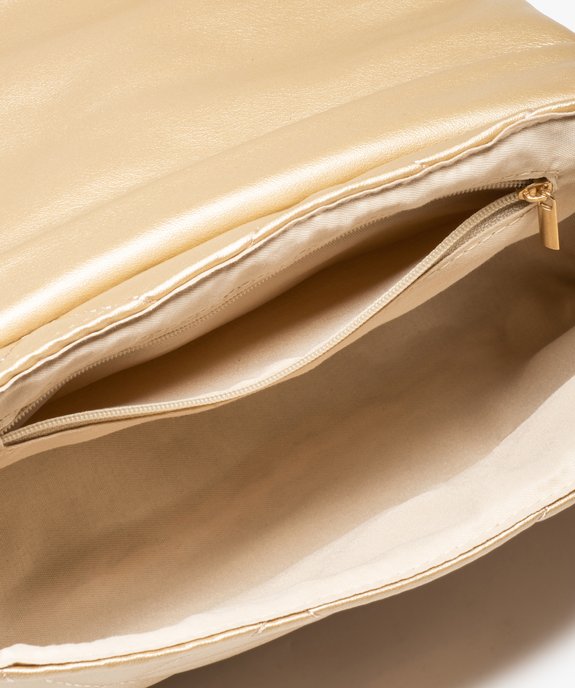 Sac besace femme matelassé à bandoulière chaîne vue3 - GEMO (ACCESS) - GEMO