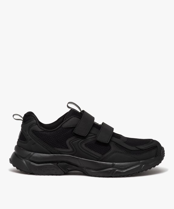 Baskets homme unies en mesh et à scratch style jogger vue1 - 5 MILES - GEMO