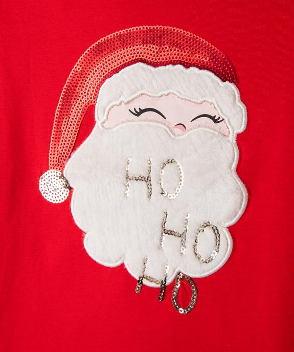 Tee-shirt manches longues spécial Noël fille - GEMO 4G FILLE Tee-shirt manches longues spécial Noël fille vue2 - GEMO 4G FILLE - GEMO