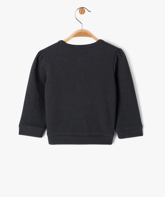 Gilet à boutons-pression bébé fille vue3 - GEMO(BEBE DEBT) - GEMO