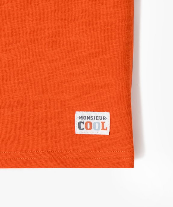 Tee-shirt avec motif estival bébé garçon vue4 - GEMO 4G BEBE - GEMO
