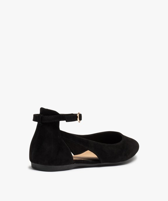 Ballerines femme à talon plat unies avec bride cheville vue5 - VALENTINA BALDA - GEMO
