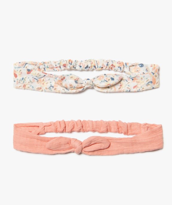 Bandeaux à cheveux fille avec nœud (lot de 2) vue1 - GEMO (ACCESS) - GEMO