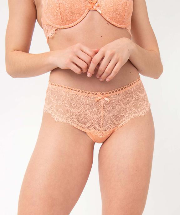 Shorty femme en dentelle avec ceinture fantaisie vue1 - GEMO(HOMWR FEM) - GEMO
