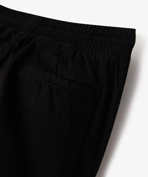 Pantalon jogger en toile de coton coupe slim  garçon vue3 - GEMO (JUNIOR) - GEMO