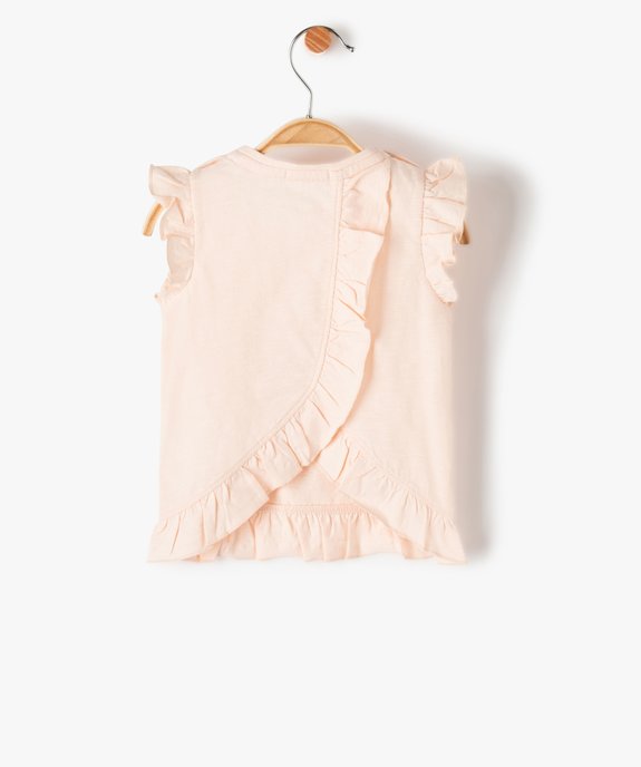 Débardeur bébé fille avec motif pailleté – LuluCastagnette vue3 - LULUCASTAGNETTE - GEMO