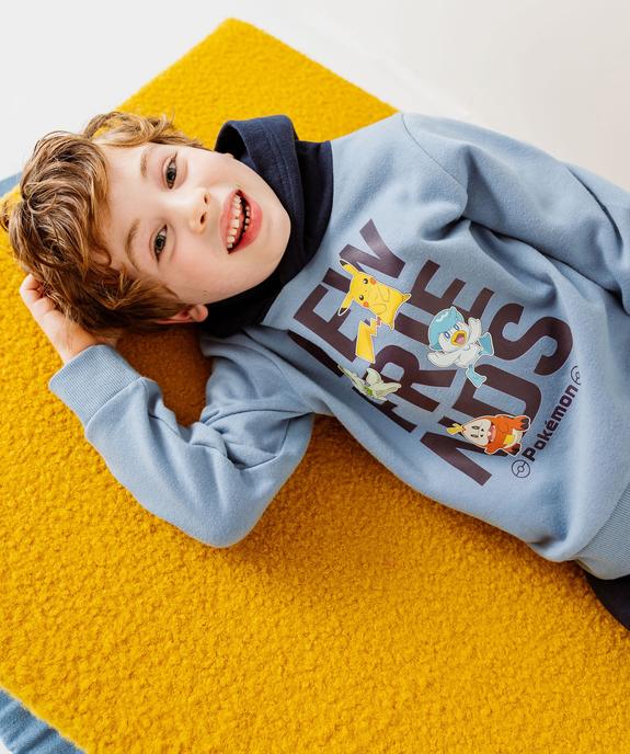 Sweat à capuche avec motifs Pokemon garçon - Pokemon vue8 - POKEMON - GEMO