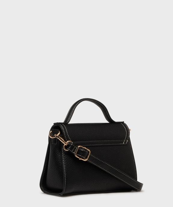 Sac à main grainé petit format femme vue2 - BESTINI - GEMO