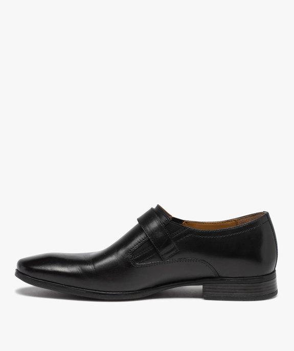 Derbies homme en cuir uni et bride à boucle – Pierre Cardin vue4 - PIERRE CARDIN DIFFUSION - GEMO