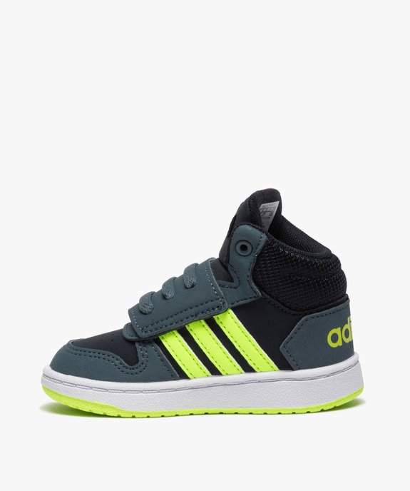 Baskets bébé garçon semi-montantes – Adidas Hoops Mid vue3 - ADIDAS - GEMO