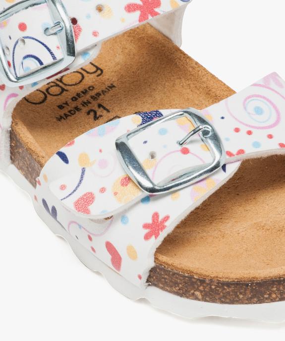 Sandale anatomique à boucles motifs fleurs vue6 - GEMO(BEBE DEBT) - GEMO