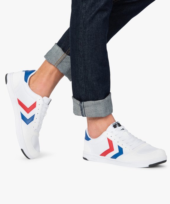 Baskets homme rétro en toile et suédine – Hummel Stadil vue1 - HUMMEL - GEMO
