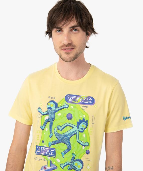 Tee-shirt homme à manches courtes motif XXL - Rick and Morty vue2 - RICK ET MORTY - GEMO