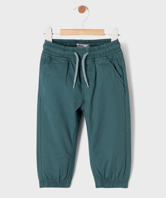 Pantalon jogger avec taille ajustable bébé garçon vue1 - GEMO(BEBE DEBT) - GEMO