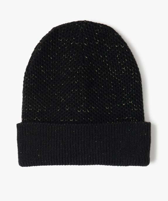 Bonnet femme en maille fantaisie avec fil Lurex vue1 - GEMO (ACCESS) - GEMO