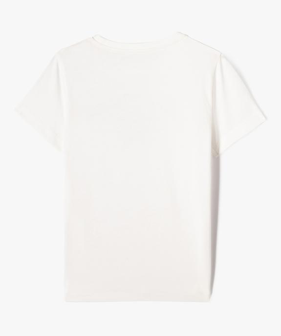 Tee-shirt manches courtes en coton imprimé garçon vue3 - GEMO 4G GARCON - GEMO