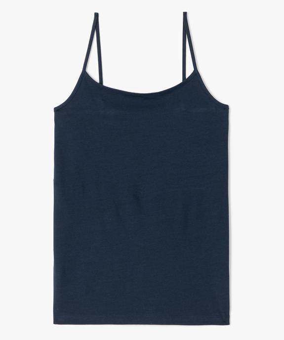 Débardeur uni à fines bretelles femme vue4 - GEMO (MAILLE) - GEMO