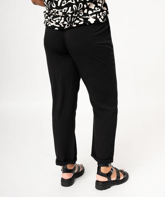 Pantalon fluide femme grande taille vue3 - GEMO 4G GT - GEMO
