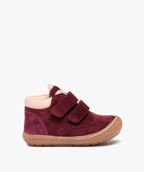 Chaussures premiers pas bébé fille dessus cuir à scratchs – NA!  vue1 - NA! - GEMO