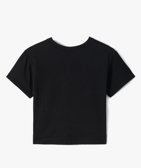 Tee-shirt fille à manches courtes avec motif rock - ACDC vue3 - ACDC - GEMO