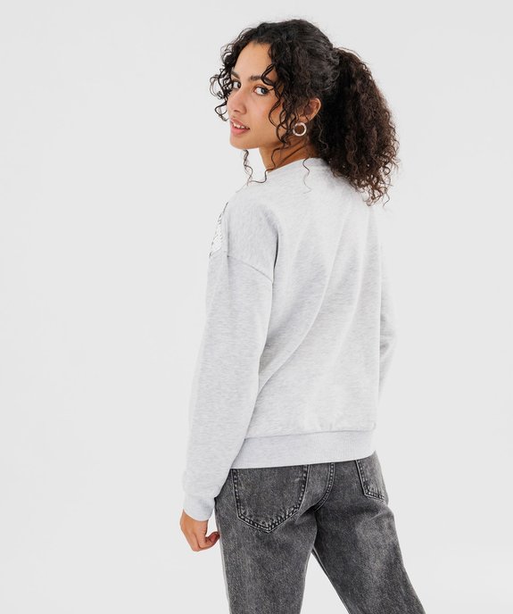 Sweat à sequins brodés femme vue3 - GEMO(FEMME PAP) - GEMO