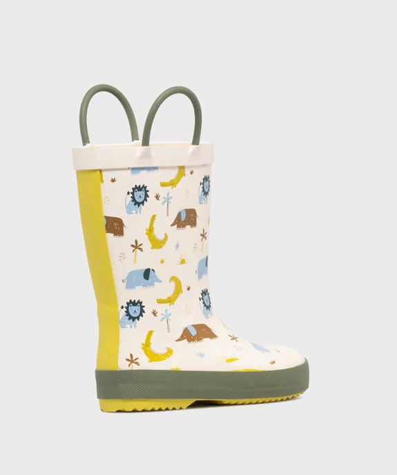 Bottes de pluie à motifs animaux sauvages garçon - 5 Miles vue4 - 5 MILES - GEMO