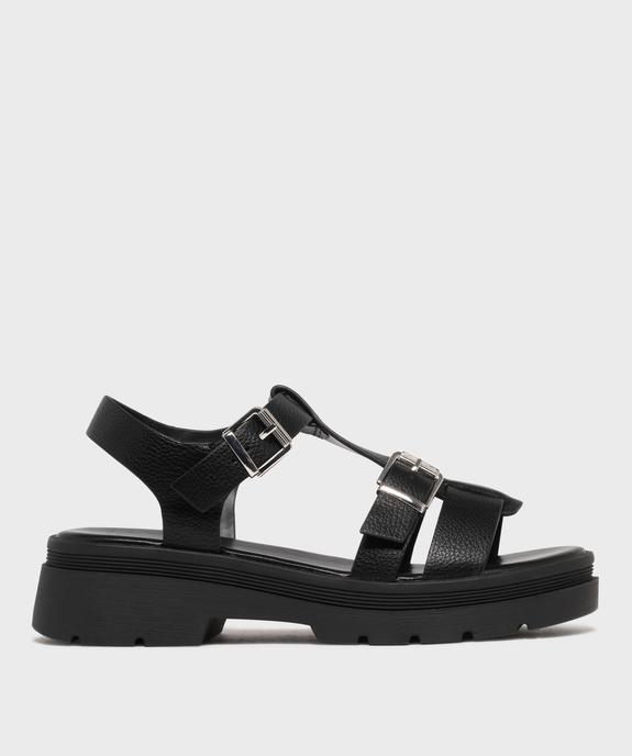 Sandales à brides sur semelle crantée femme - 5 Miles vue1 - 5 MILES - GEMO