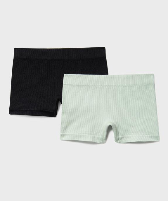 Boxers en maille côtelée fille (lot de 2) vue1 - GEMO (JUNIOR) - GEMO