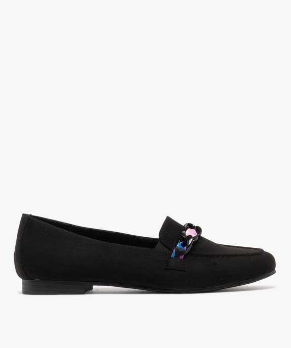 Mocassins slip-on en suédine avec chaine fantaisie femme - Valentina Baldano vue2 - VALENTINA BALDANO GEMO FORGOOD - GEMO
