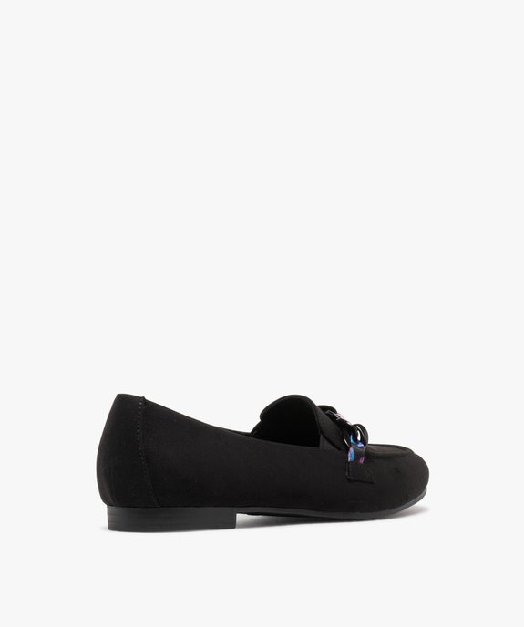 Mocassins slip-on en suédine avec chaine fantaisie femme - Valentina Baldano vue5 - VALENTINA BALDANO GEMO FORGOOD - GEMO