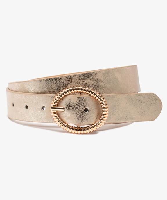 Ceinture femme aux reflets scintillants avec boucle ciselée vue1 - GEMO (ACCESS) - GEMO