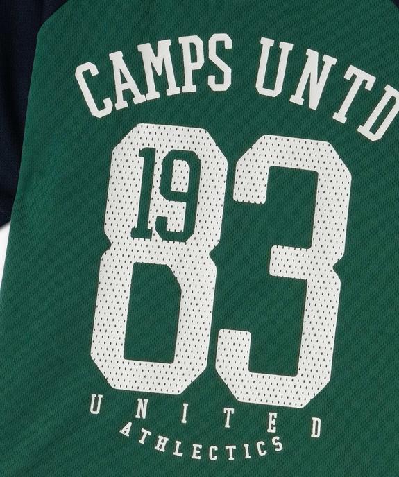 Tee-shirt de sport à manches courtes garçon - Camps United vue3 - CAMPS - GEMO