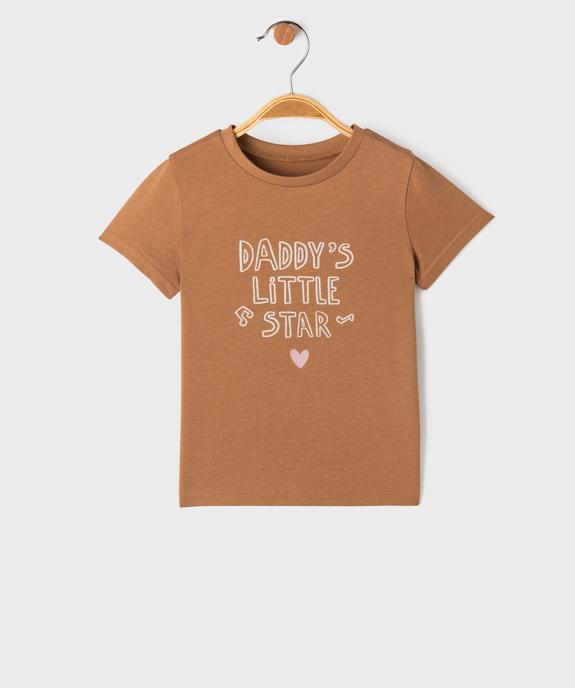 Tee-shirt à message bébé garçon vue1 - GEMO(BEBE DEBT) - GEMO