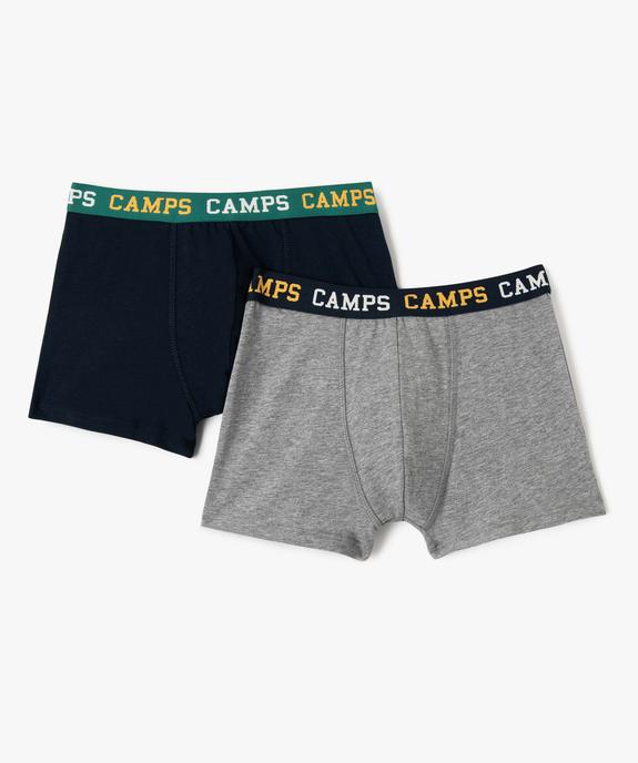 Boxers en coton stretch garçon (lot de 2) - Camps United vue1 - CAMPS GEMO FOR GOOD - GEMO