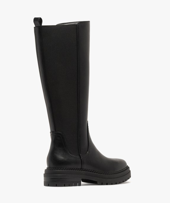 Bottes avec tige bi-matière à semelle crantée femme vue4 - 5 MILES - GEMO