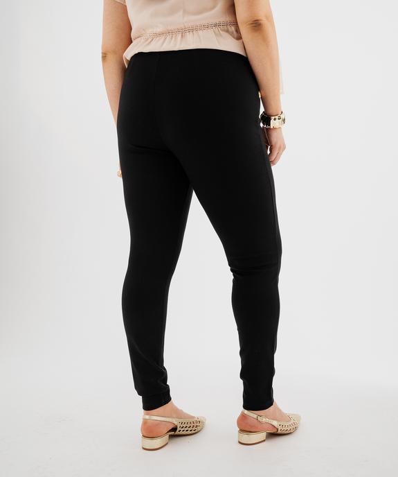 Pantalon ajusté en viscose stretch à taille élastiquée femme grande taille vue4 - GEMO (G TAILLE) - GEMO