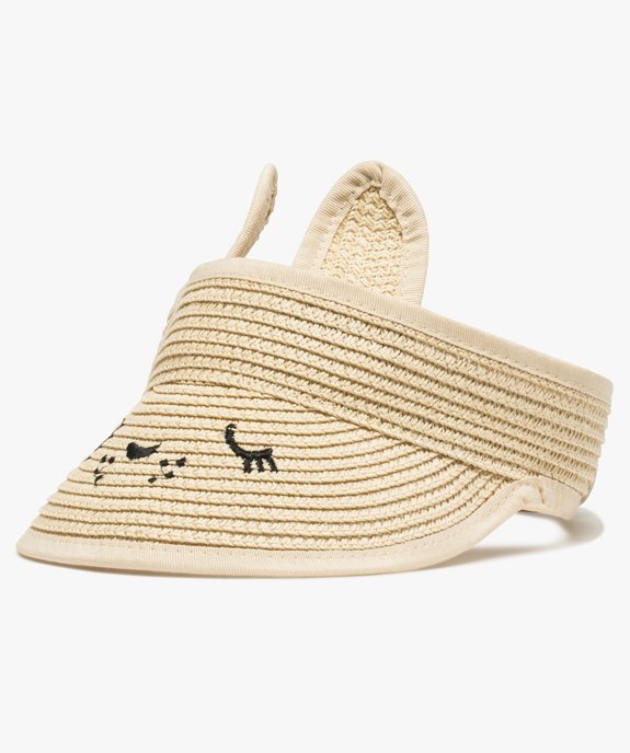 Casquette visière fille avec oreilles de lapin vue1 - GEMO (ENFANT) - GEMO