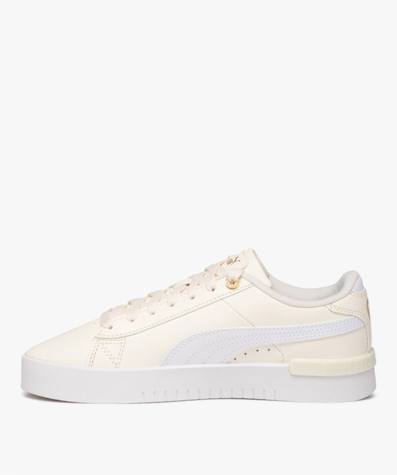 Baskets femme dessus uni en cuir à lacets avec semelle épaisse - Puma vue3 - PUMA - GEMO