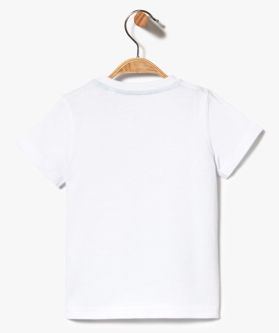 Tee-shirt uni à manches courtes vue2 - GEMO(BEBE DEBT) - GEMO