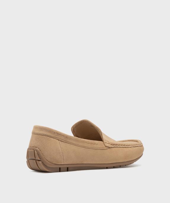 Mocassins en suédine et semelle intérieure cuir homme vue4 - URBAN STEPS GEMO FOR GOOD - GEMO
